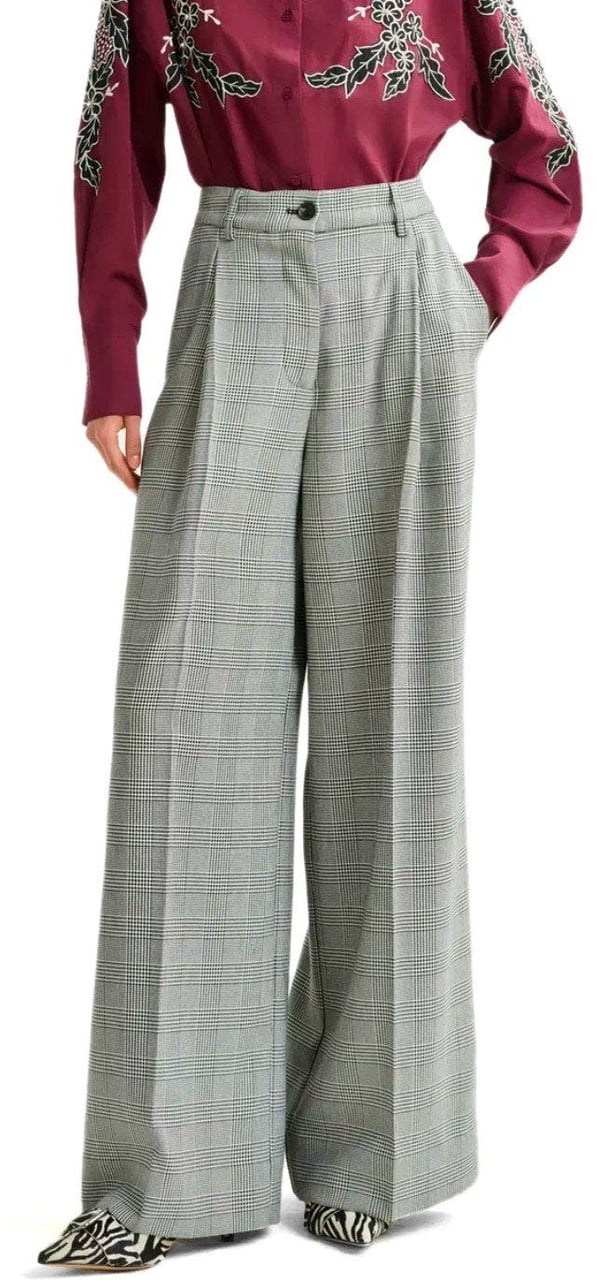 Essentiel Antwerp ESSENTIEL ANTWERP INVEST GREY WIDE LEG PANTS Divers