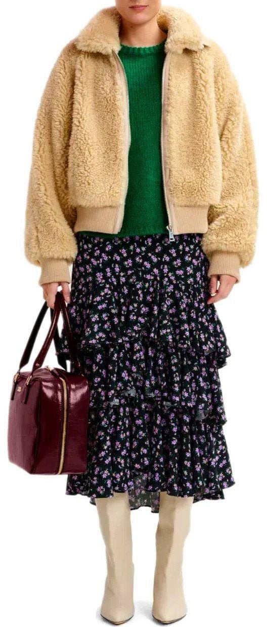Essentiel Antwerp ESSENTIEL ANTWERP MIDI ILANA ROCK Zwart