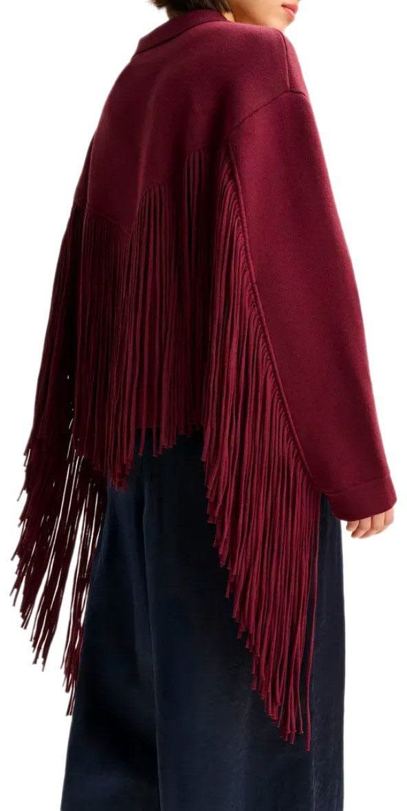 Essentiel Antwerp ESSENTIEL ANTWERP ISTERN BURGUNDY CARDIGAN Rood