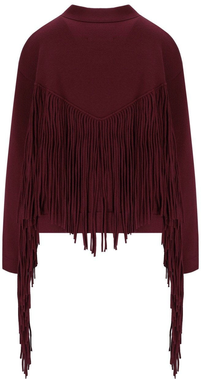 Essentiel Antwerp ESSENTIEL ANTWERP ISTERN BURGUNDY CARDIGAN Rood