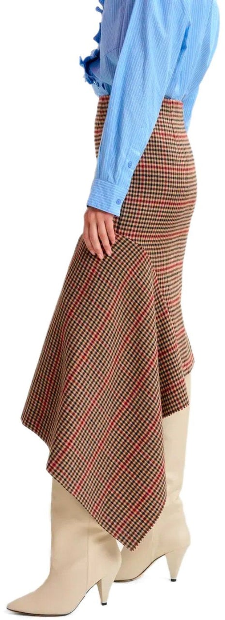 Essentiel Antwerp ESSENTIEL ANTWERP IFEATHER MIDI SKIRT Bruin