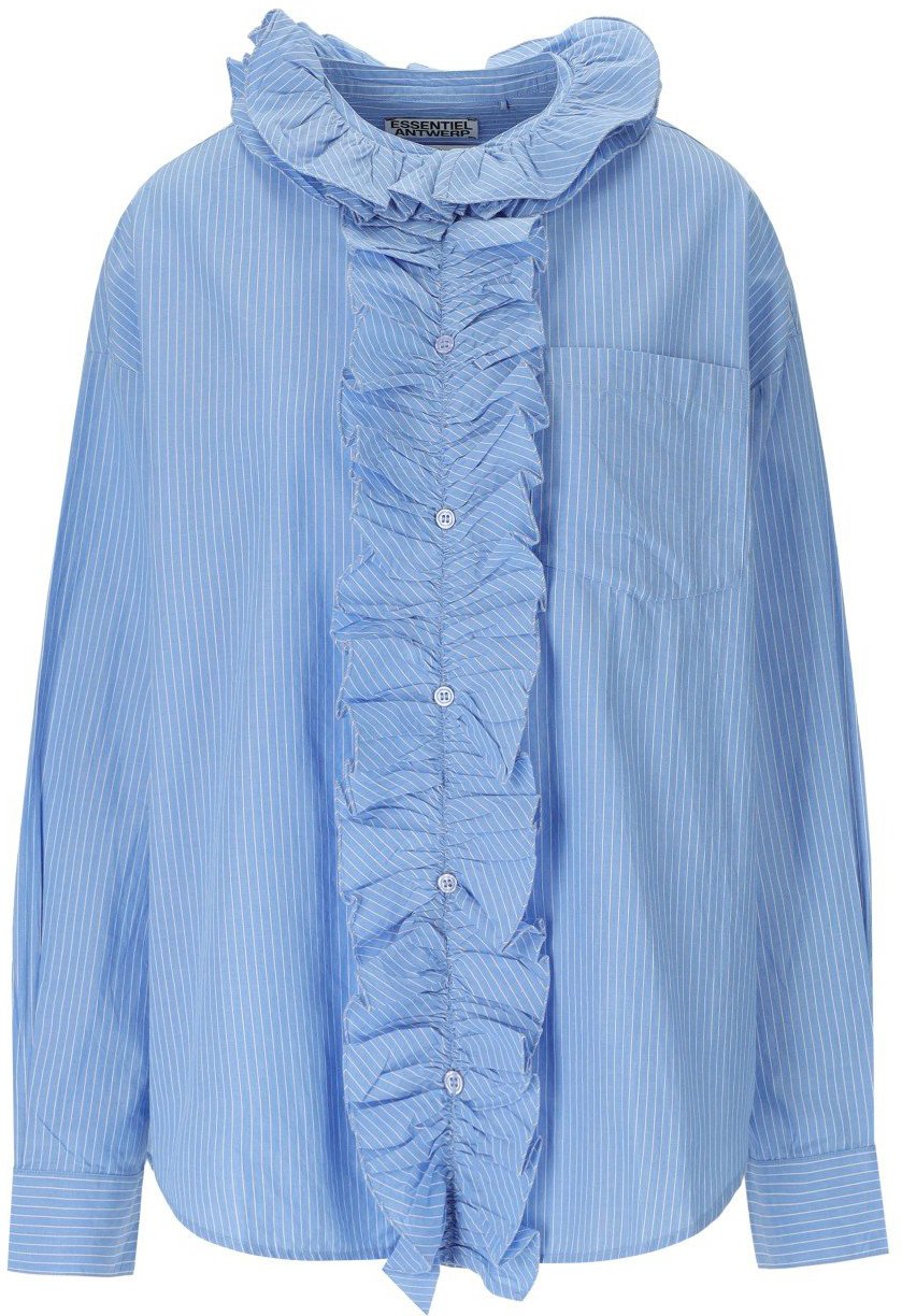 Essentiel Antwerp ESSENTIEL ANTWERP IPOJUCA LIGHT BLUE SHIRT Lichtblauw