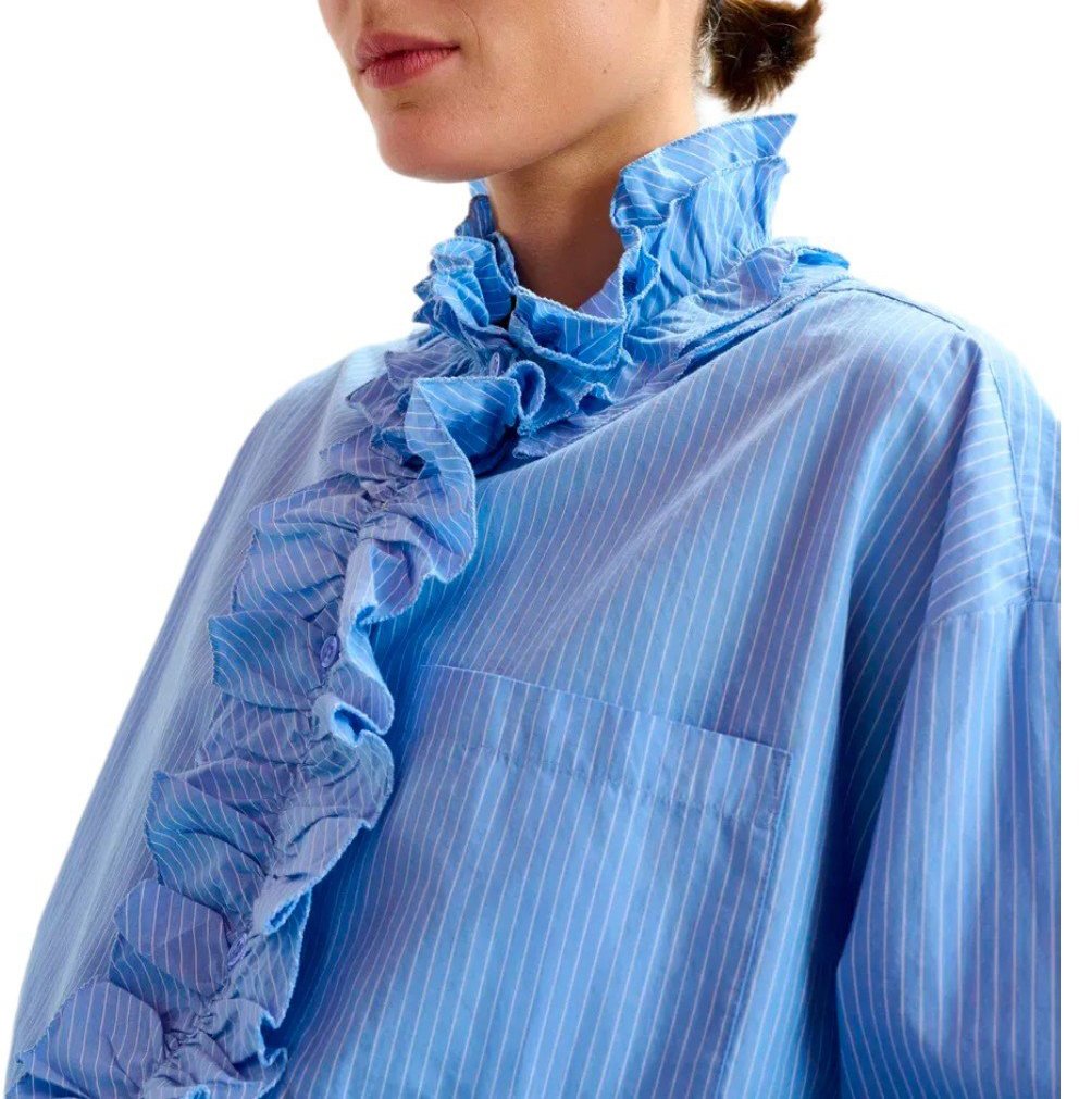 Essentiel Antwerp ESSENTIEL ANTWERP IPOJUCA LIGHT BLUE SHIRT Lichtblauw