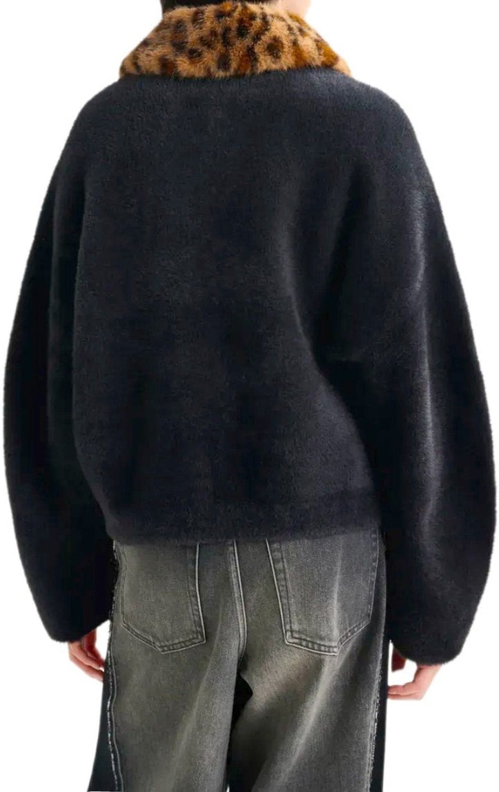 Essentiel Antwerp ESSENTIEL ANTWERP INTENTION CARDIGAN Zwart