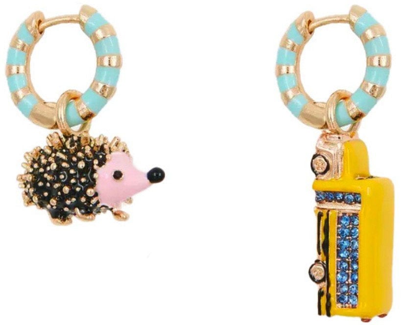 Essentiel Antwerp ESSENTIEL ANTWERP ILIFE LIGHT BLUE EARRINGS Lichtblauw