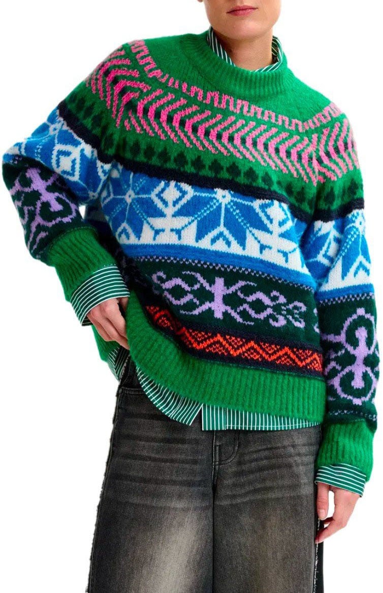 Essentiel Antwerp ESSENTIEL ANTWERP IRELANDO CREWNECK SWEATER Groen