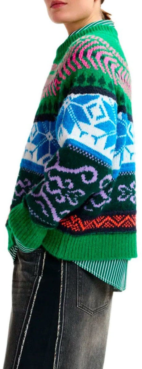 Essentiel Antwerp ESSENTIEL ANTWERP IRELANDO CREWNECK SWEATER Groen