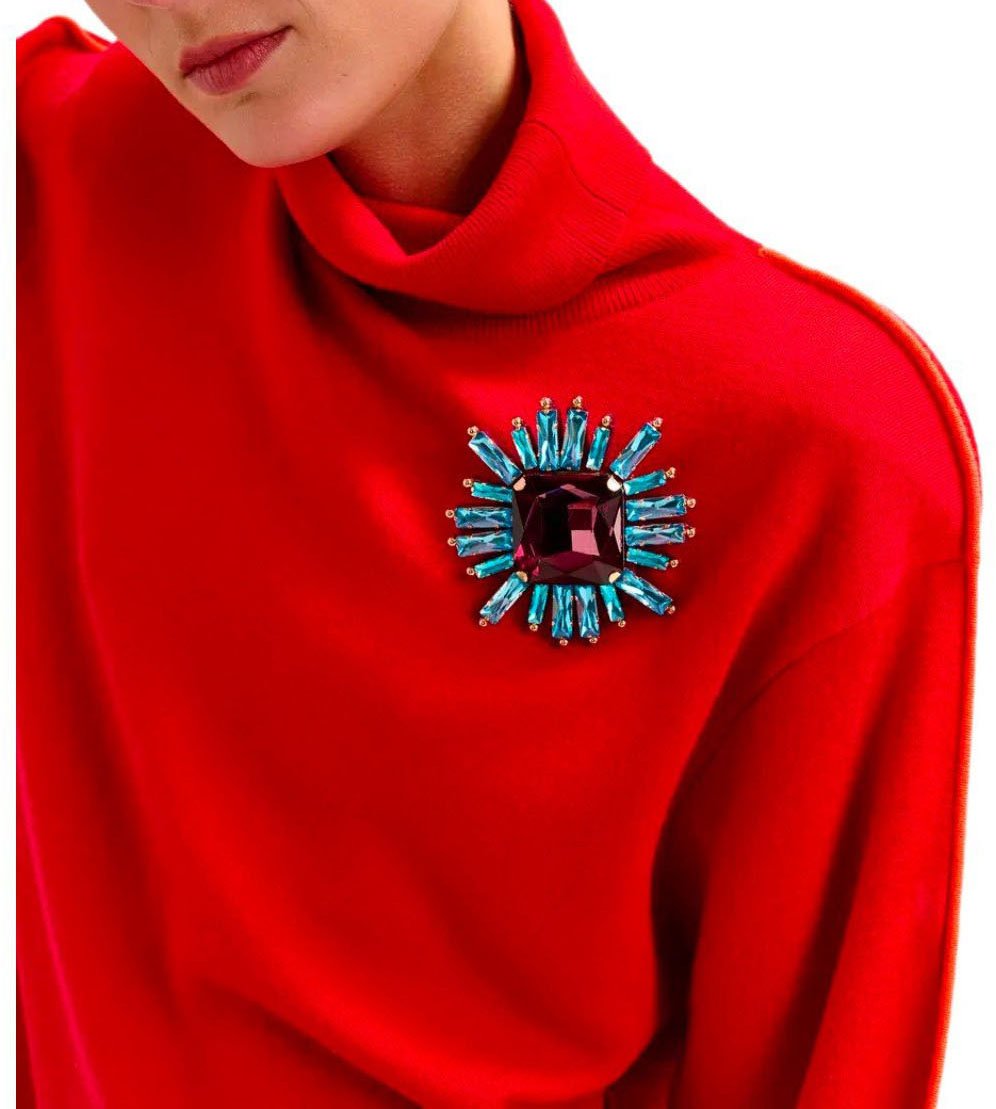 Essentiel Antwerp ESSENTIEL ANTWERP ITIME MAUVE BROOCH Roze