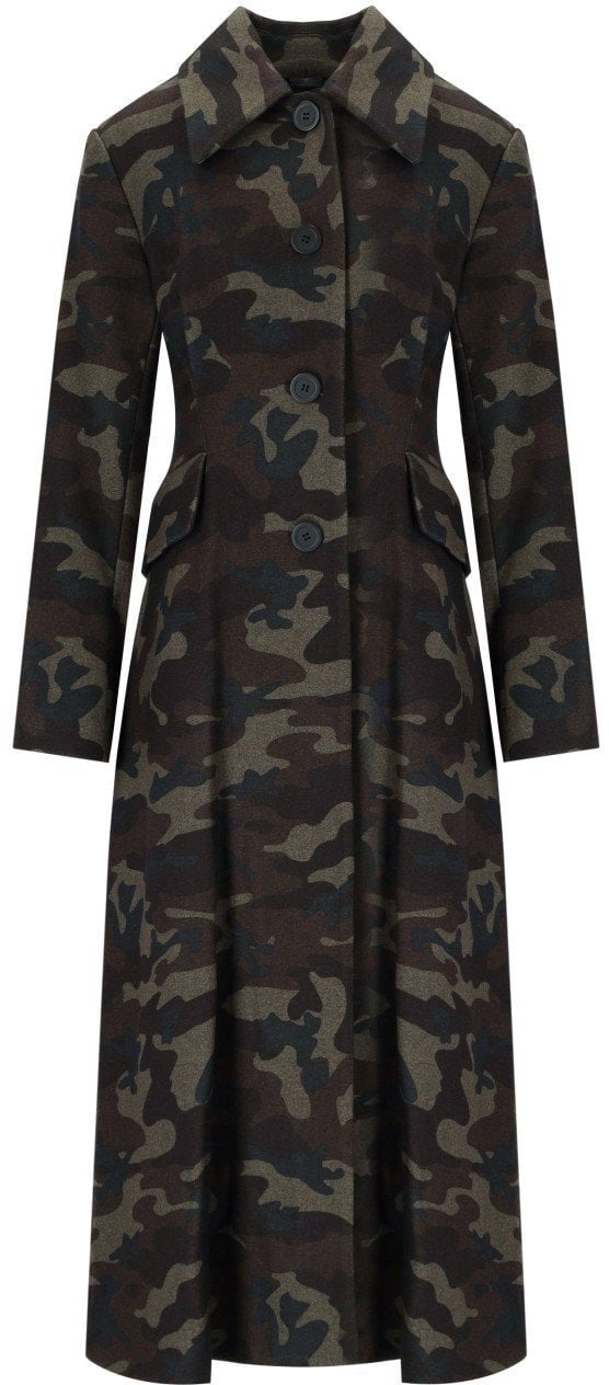Essentiel Antwerp ESSENTIEL ANTWERP IPANEMA CAMOUFLAGE COAT Groen