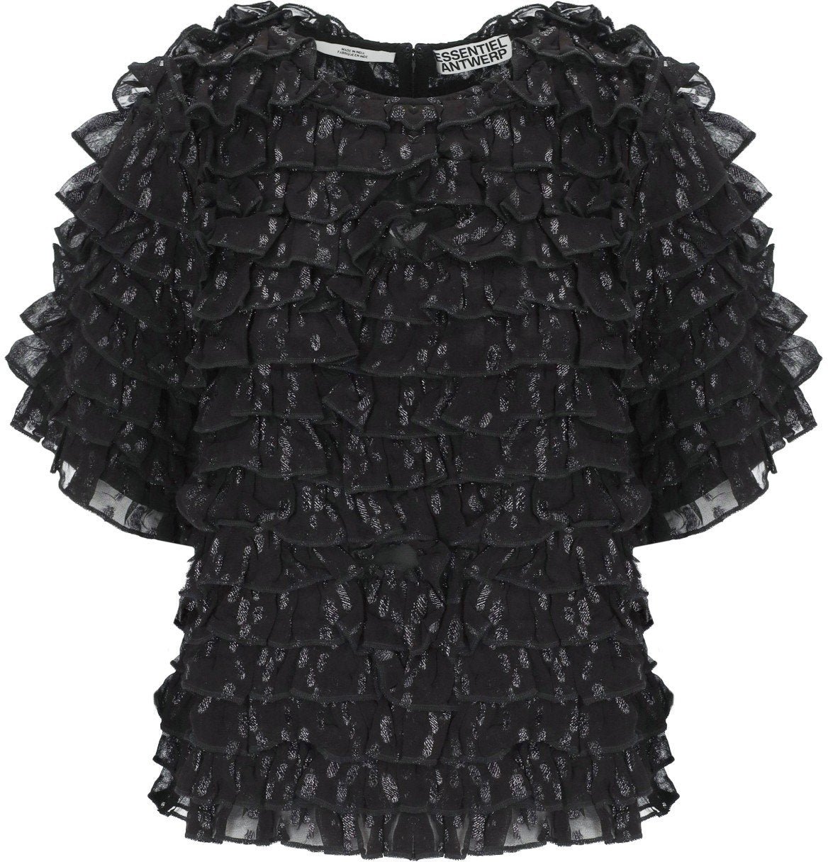 Essentiel Antwerp ESSENTIEL ANTWERP INCARVILLEA ZWART TOP Zwart