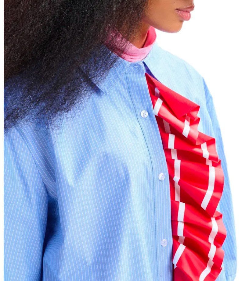 Essentiel Antwerp ESSENTIEL ANTWERP JUF LIGHT BLUE SHIRT Lichtblauw