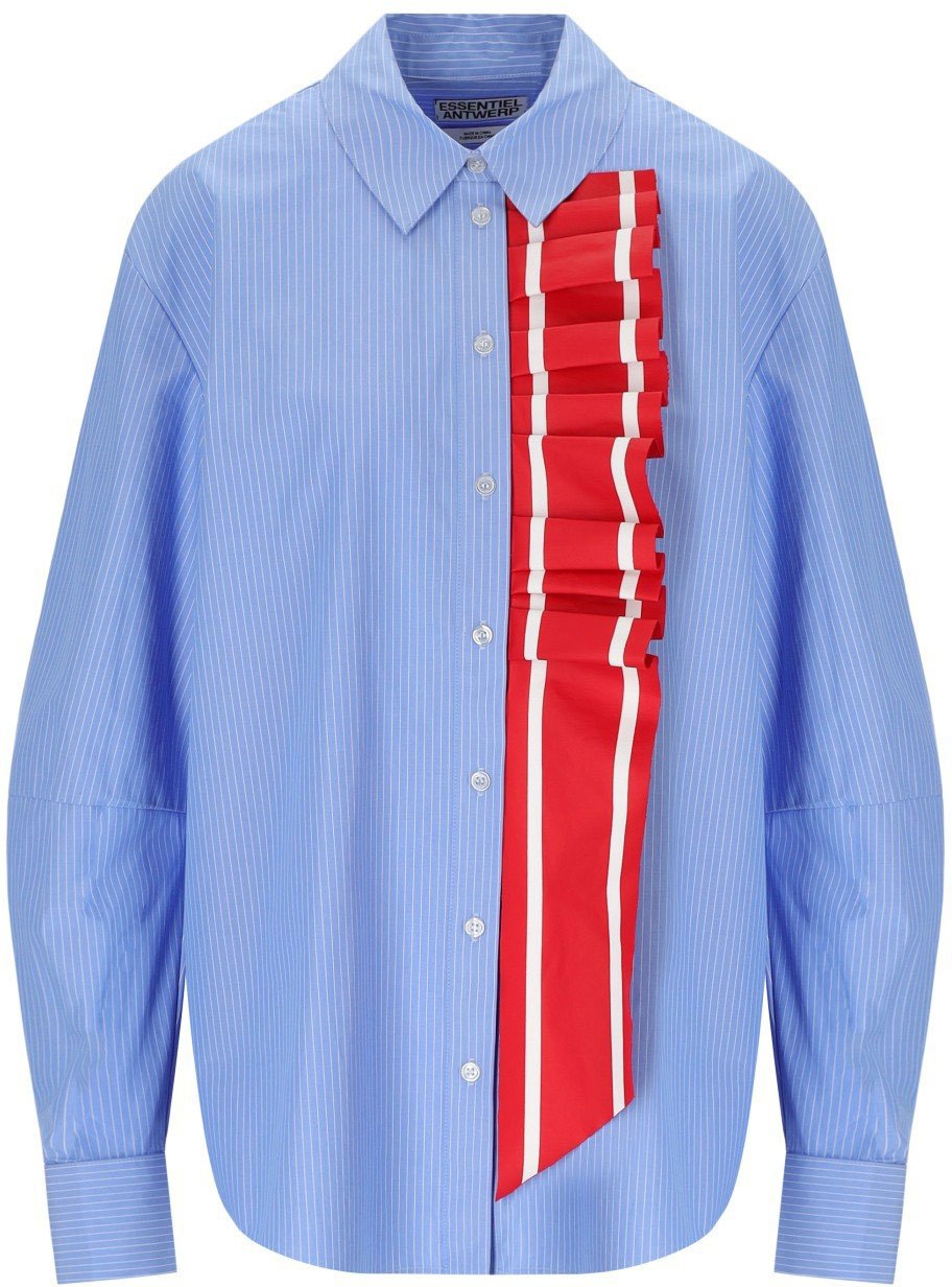 Essentiel Antwerp ESSENTIEL ANTWERP JUF LIGHT BLUE SHIRT Lichtblauw
