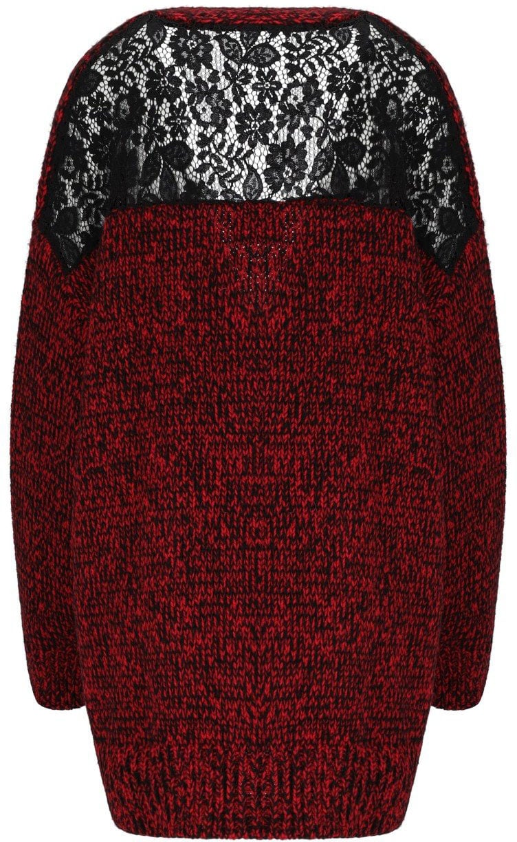 Essentiel Antwerp ESSENTIEL ANTWERP INLACE CARDIGAN Rood