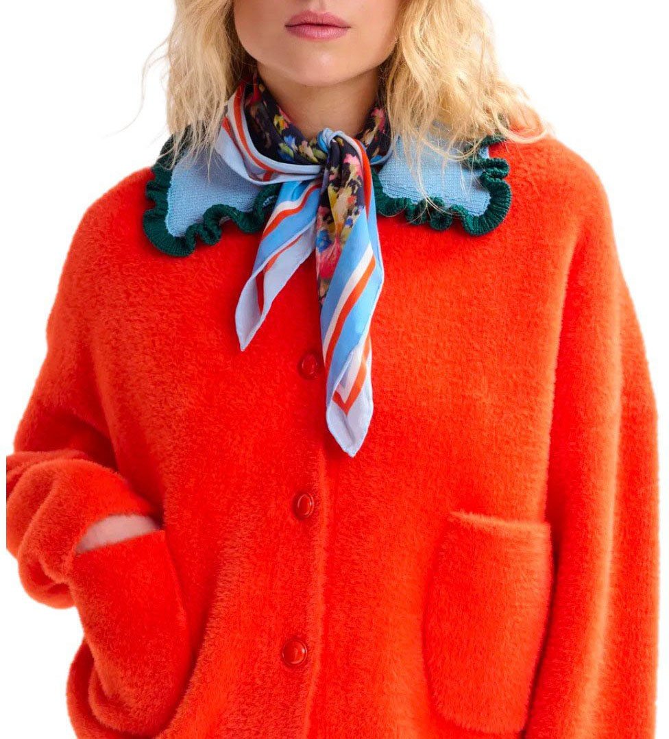 Essentiel Antwerp ESSENTIEL ANTWERP JUNGLE LIGHT BLUE FOULARD SCARF Lichtblauw