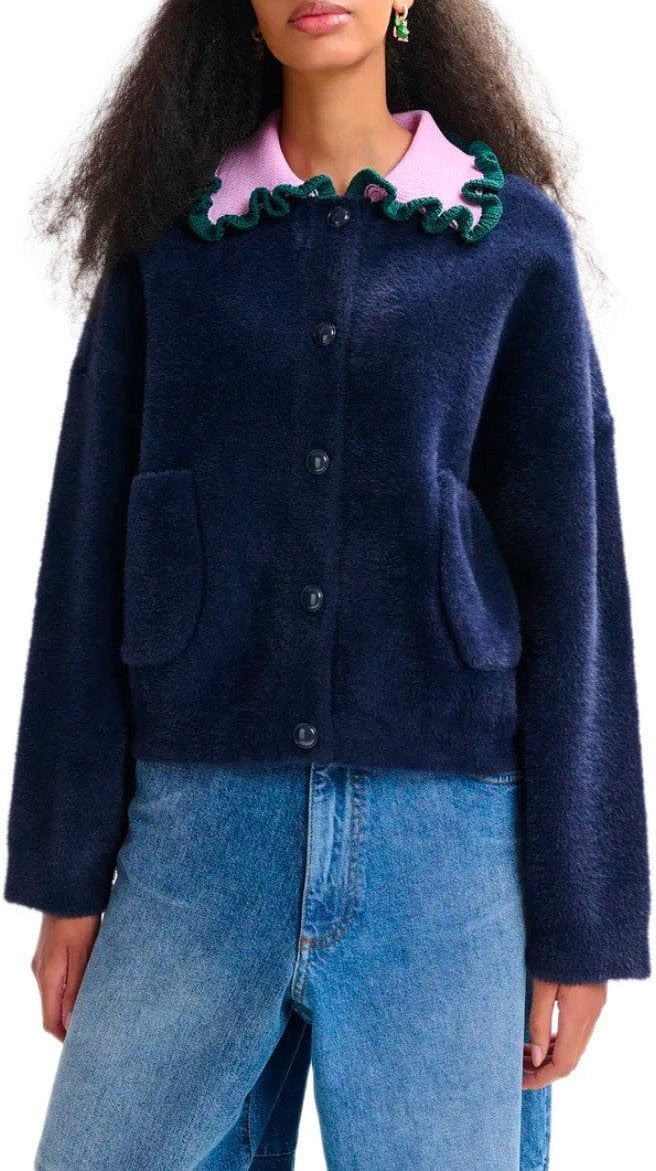 Essentiel Antwerp ESSENTIEL JARDENER CARDIGAN Blauw