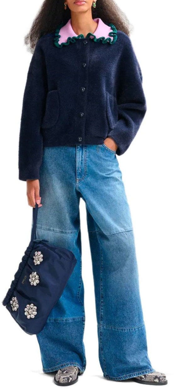 Essentiel Antwerp ESSENTIEL JARDENER CARDIGAN Blauw