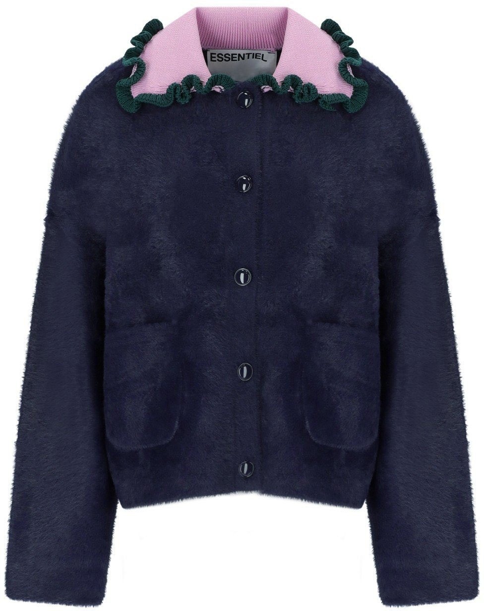 Essentiel Antwerp ESSENTIEL JARDENER CARDIGAN Blauw