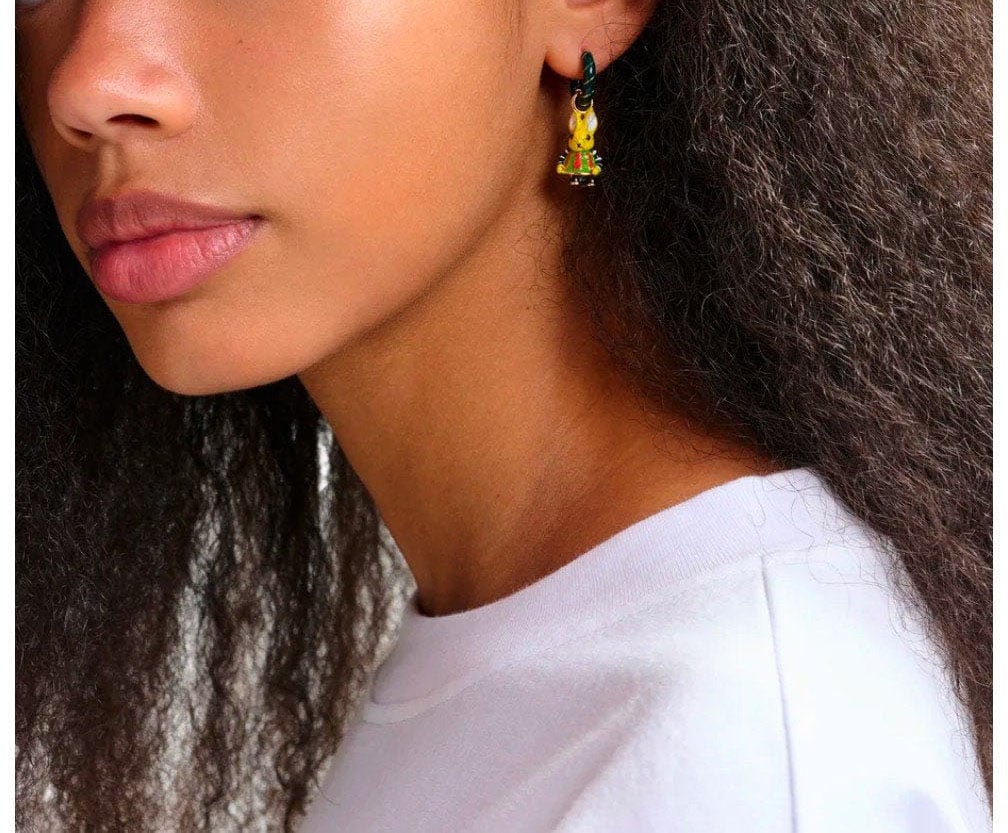 Essentiel Antwerp ESSENTIEL ANTWERP JABBIT EARRINGS Groen