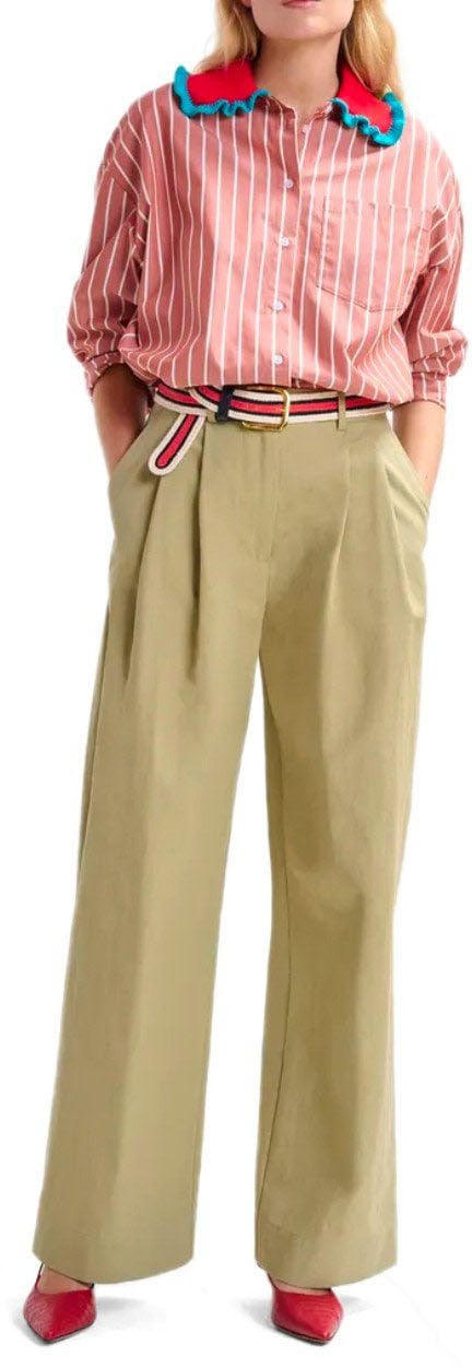 Essentiel Antwerp ESSENTIEL ANTWERP JAMMER WIDE LEG TROUSERS Beige