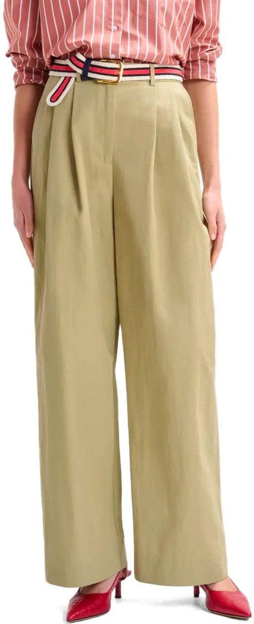Essentiel Antwerp ESSENTIEL ANTWERP JAMMER WIDE LEG TROUSERS Beige
