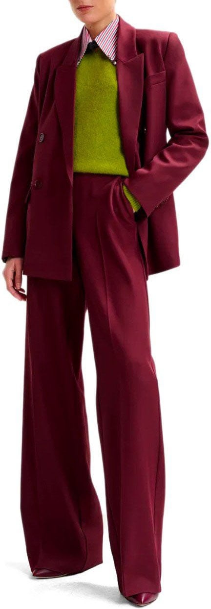 Essentiel Antwerp ESSENTIEL ANTWERP IZI BURGUNDY TROUSERS Rood