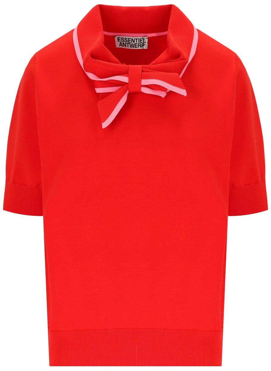 Essentiel Antwerp ESSENTIEL ANTWERP JONDA POLO SHIRT Rood