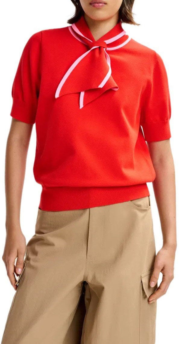 Essentiel Antwerp ESSENTIEL ANTWERP JONDA POLO SHIRT Rood