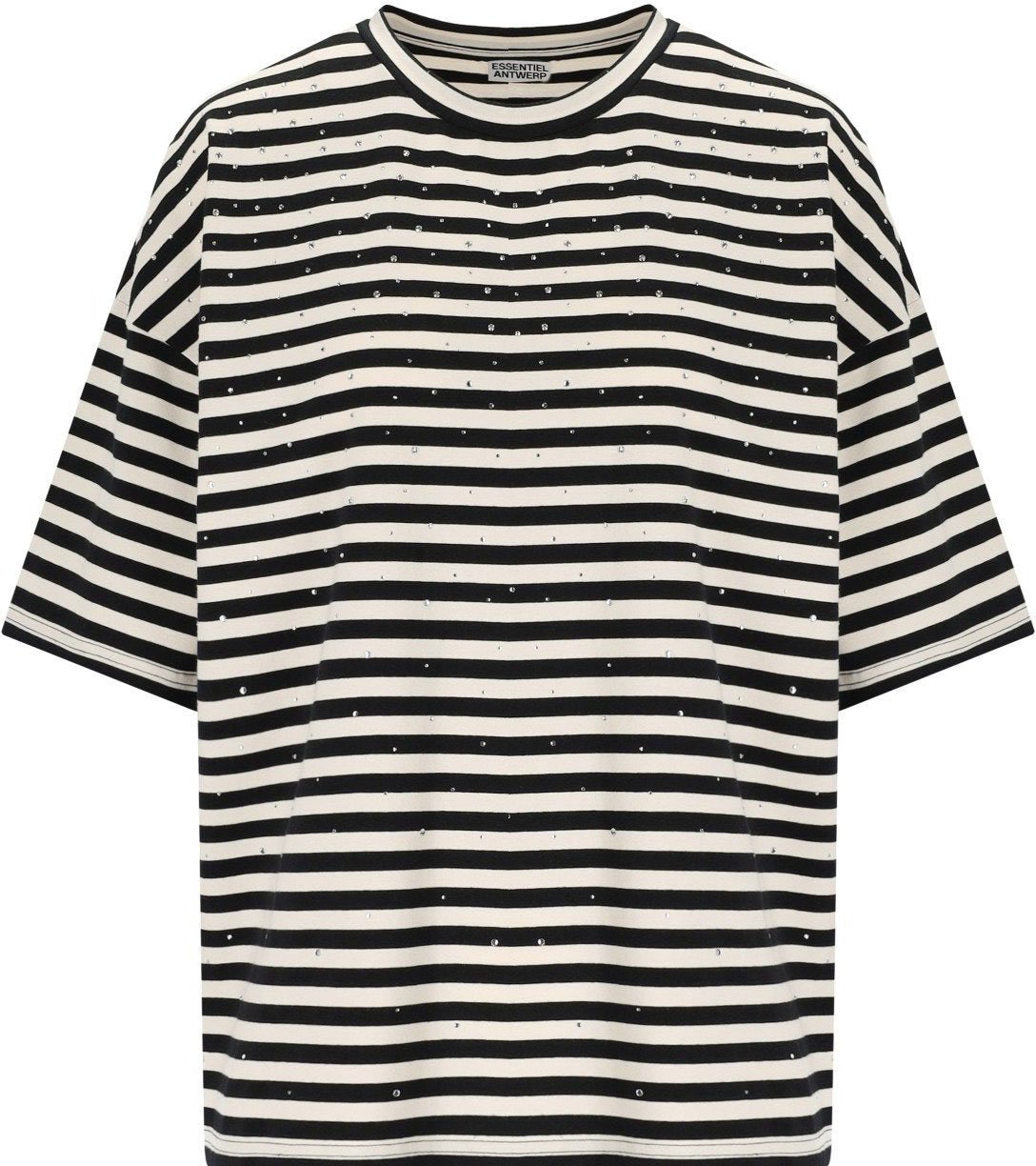 Essentiel Antwerp ESSENTIEL ANTWERP JOSTE STRIPED T-SHIRT Wit