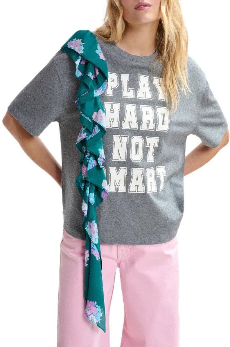 Essentiel Antwerp ESSENTIEL ANTWERP JILLY GREY T-SHIRT Grijs