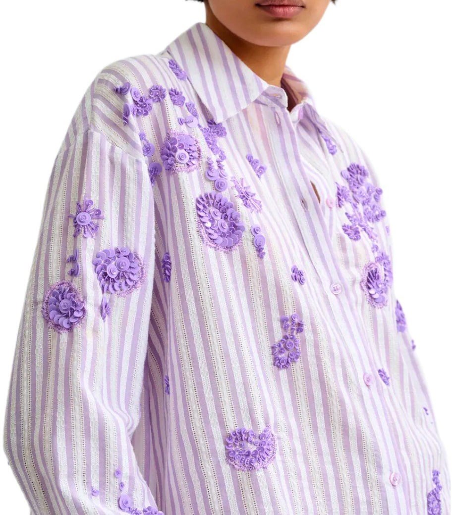 Essentiel Antwerp ESSENTIEL ANTWERP JULIETA LILAC SHIRT Paars