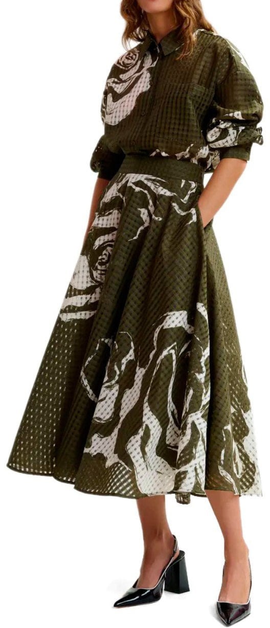 Essentiel Antwerp ESSENTIEL ANTWERP JANGO SKIRT Groen