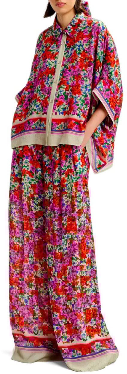 Essentiel Antwerp ESSENTIEL ANTWERP JOEK WIDE LEG PANTS Rood