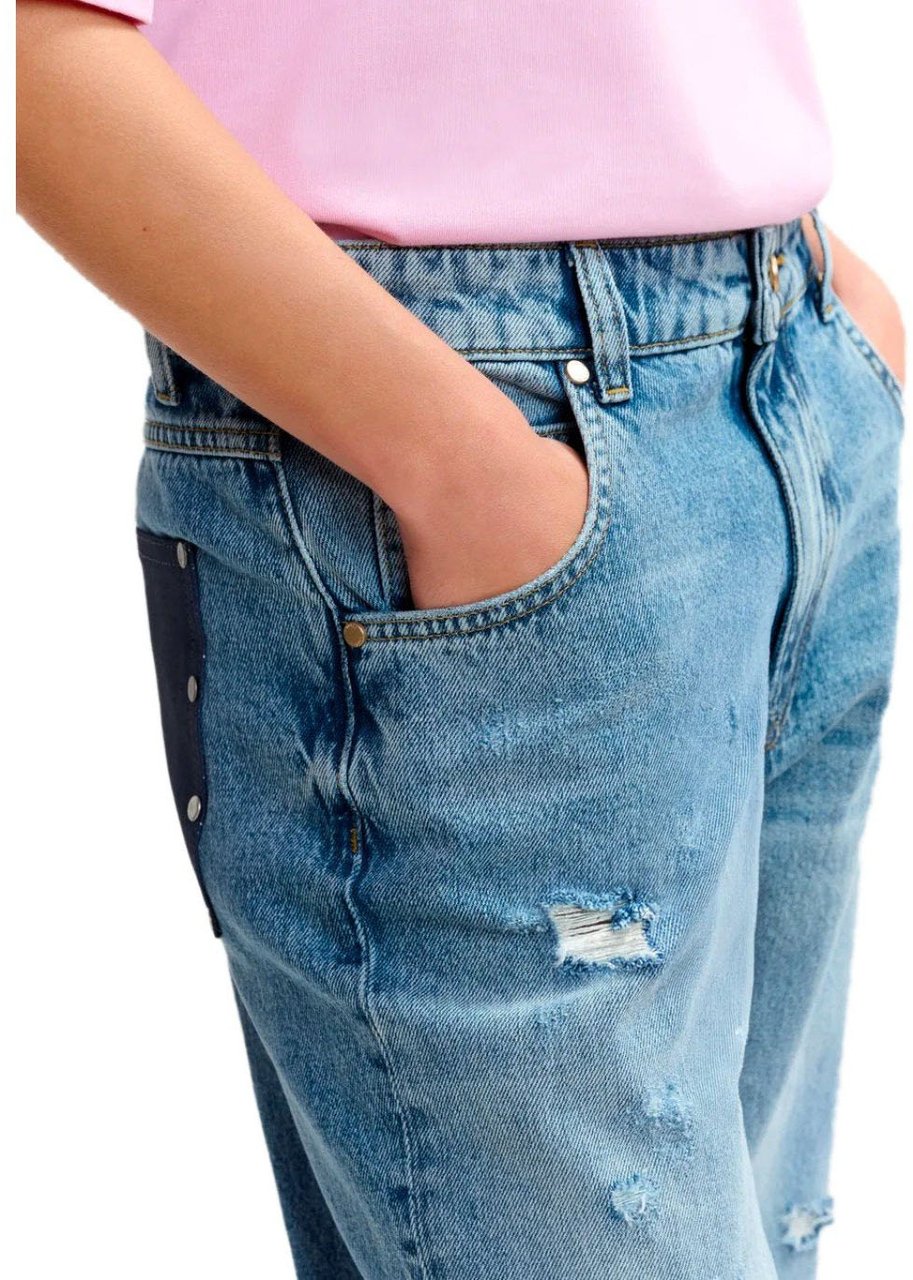 ESSENTIEL ANTWERP JANSEN LIGHT BLUE BOYFRIEND JEANS Lichtblauw