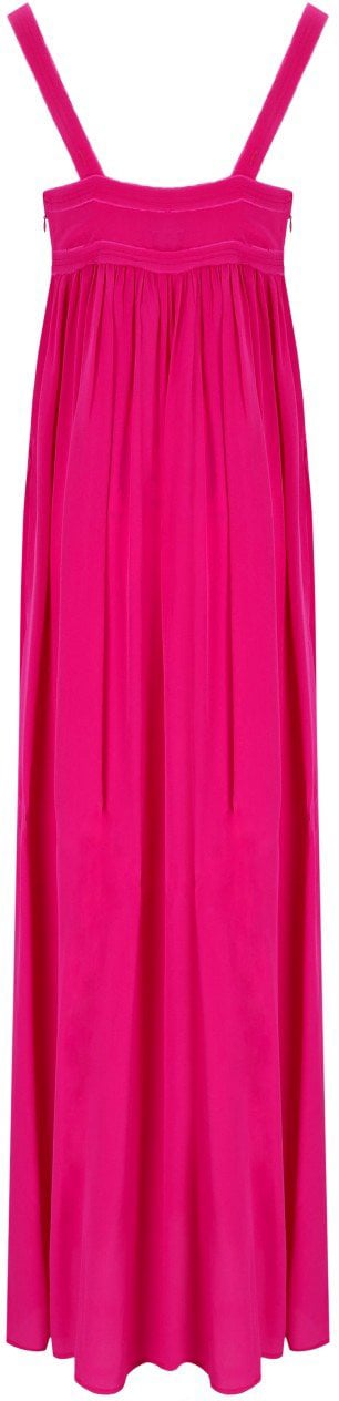 ESSENTIEL ANTWERP JACOBEAN FUCHSIA LONG DRESS Roze