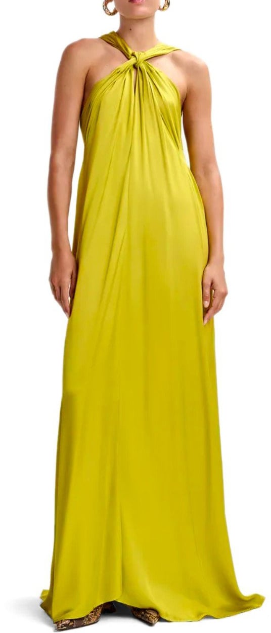 ESSENTIEL ANTWERP JAYCEE ACID LONG DRESS Groen
