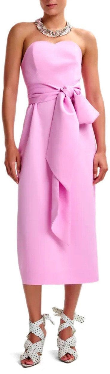 Essentiel Antwerp ESSENTIEL ANTWERP JUROR PINK MIDI DRESS Rood