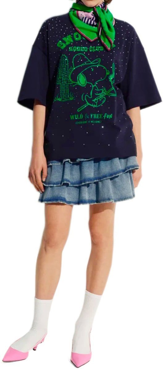 Essentiel Antwerp ESSENTIEL ANTWERP JUNKI NAVY T-SHIRT Blauw
