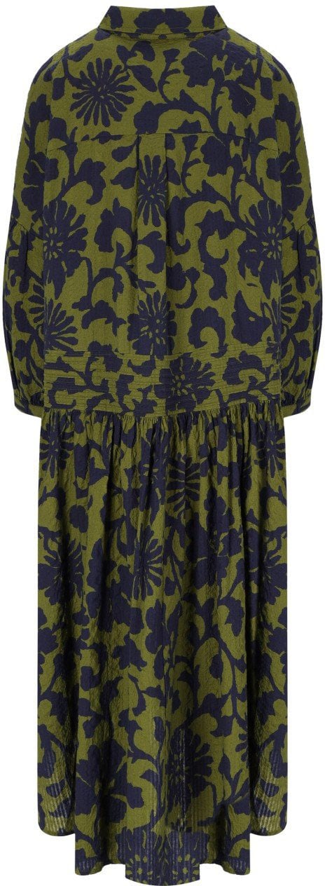 ESSENTIEL ANTWERP JEA AND BLUE SHIRT DRESS Groen
