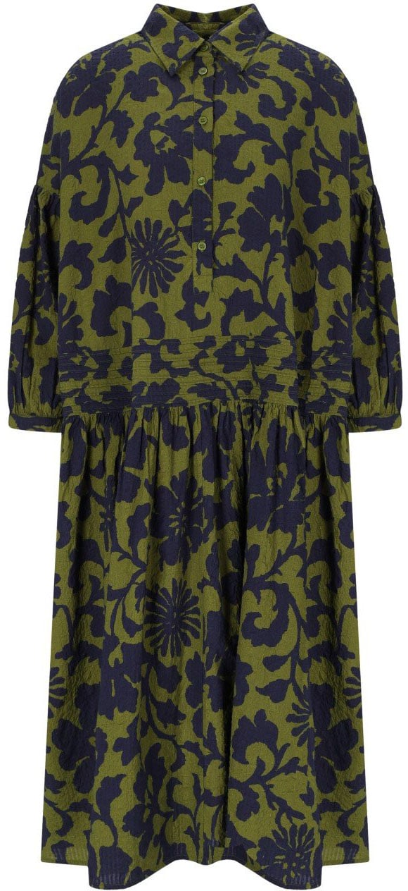 ESSENTIEL ANTWERP JEA AND BLUE SHIRT DRESS Groen