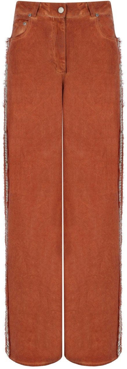 ESSENTIEL ANTWERP JEEPER RUST WIDE LEG JEANS Oranje