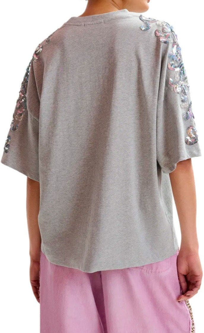 ESSENTIEL ANTWERP JANGOO GREY T-SHIRT Grijs