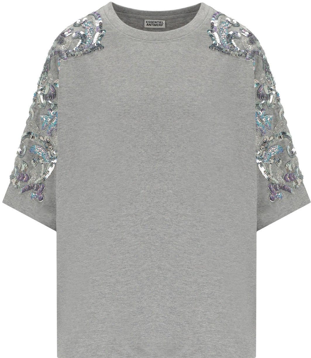 ESSENTIEL ANTWERP JANGOO GREY T-SHIRT Grijs