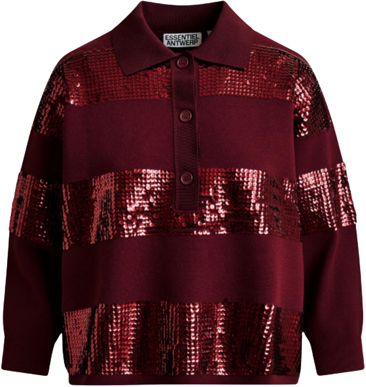 Essentiel Antwerp Essentiel Antwerp Polos Bordeaux Illuminati Rood