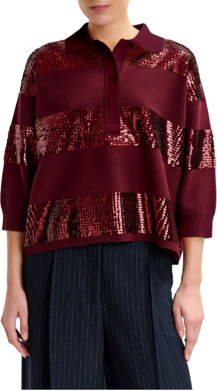 Essentiel Antwerp Essentiel Antwerp Polos Bordeaux Illuminati Rood