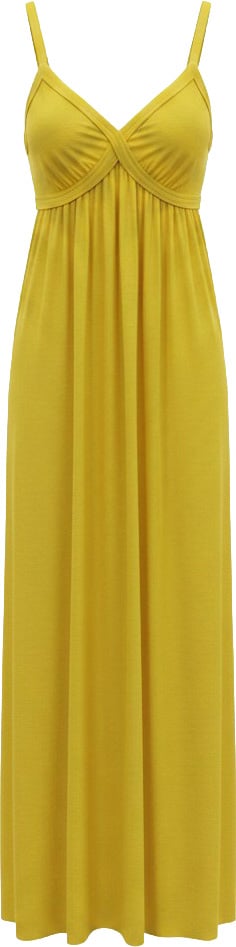 Essentiel Antwerp Maxi Babydoll Dress Jurken Geel Jacobean Geel