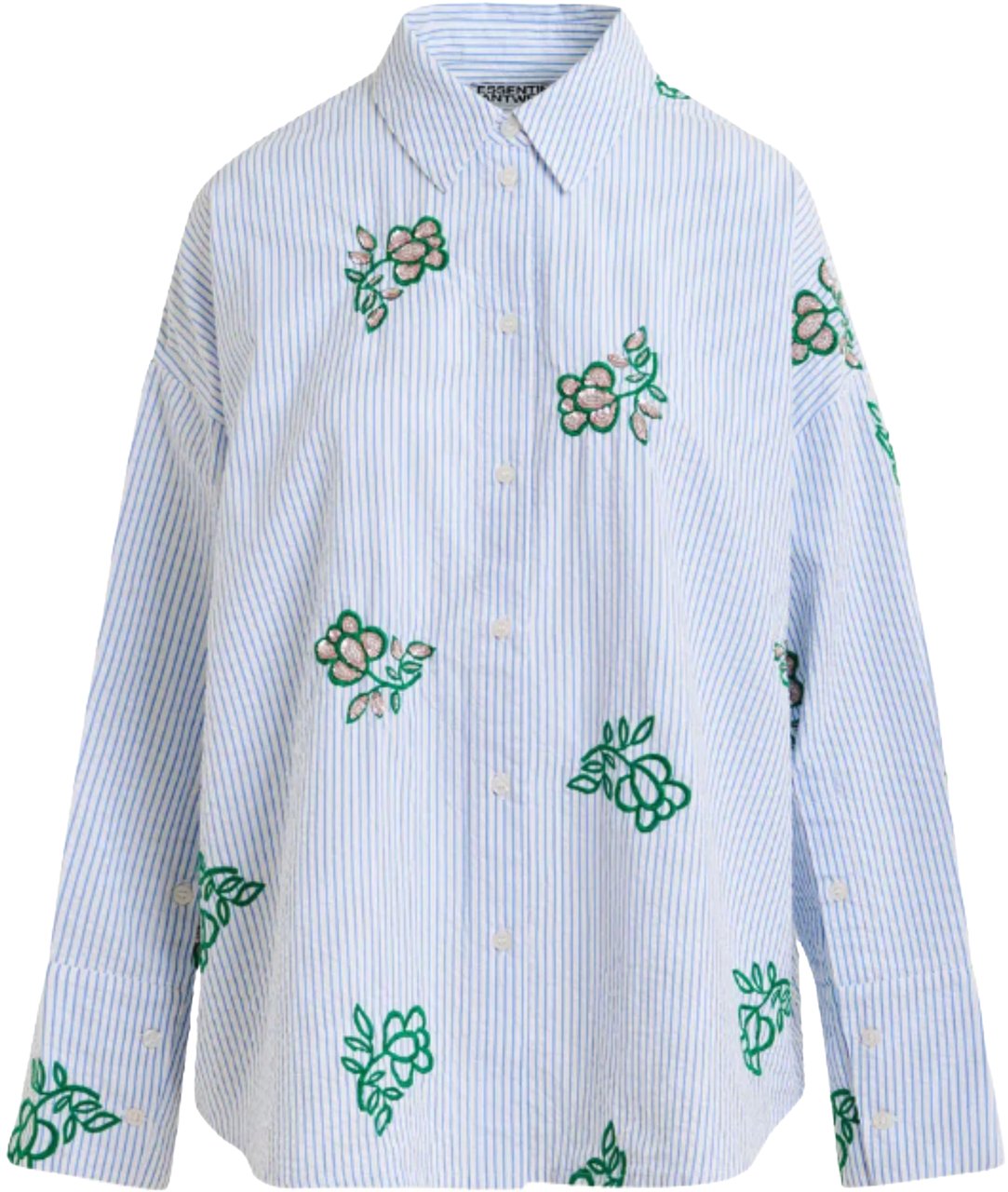 Essentiel Antwerp Essentiel Antwerp Embroidered Shirt Blouses Off White Jalinki Wit