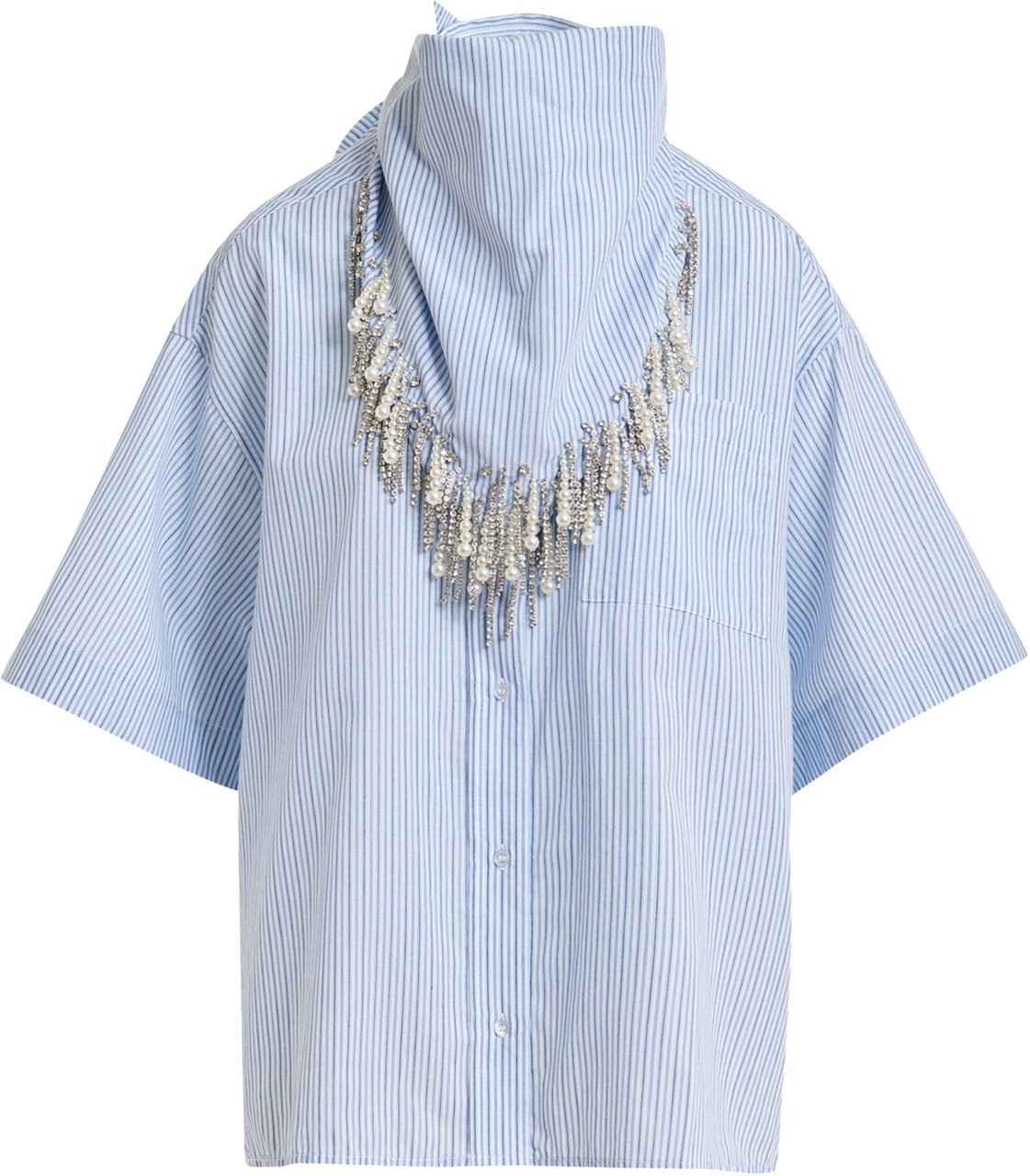 Essentiel Antwerp Essentiel Antwerp Boxy Oversized Shirt Blouses Off White Jasleen Wit