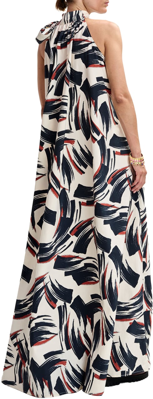 Essentiel Antwerp Essentiel Antwerp High Neck Maxi Dress Jurken Ecru Jayda Wit