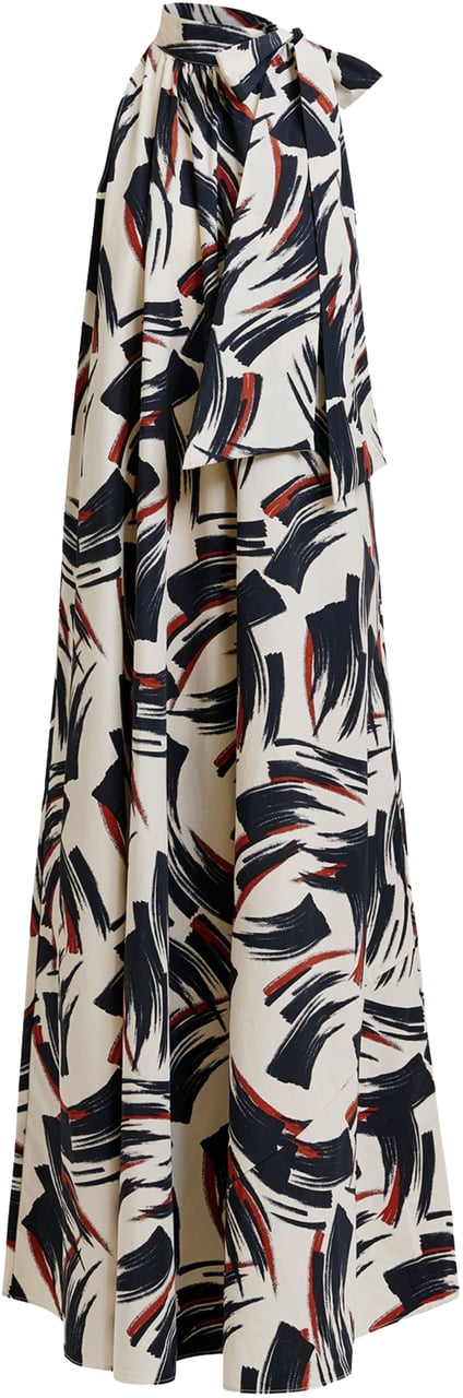 Essentiel Antwerp Essentiel Antwerp High Neck Maxi Dress Jurken Ecru Jayda Wit