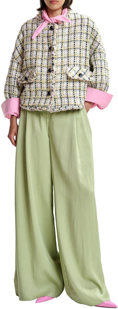 Essentiel Antwerp Essentiel Antwerp Boxy Cropped Jacket Jackets Lichtgroen Jayden Groen